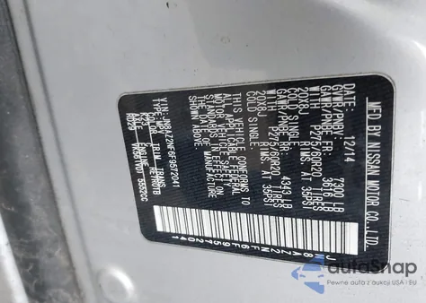 2015 Infiniti Qx80 from USA, damaged, VIN JN8AZ2NF6F9572041